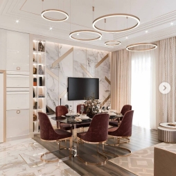 Dining Room Interior Design in Delhi Ncr