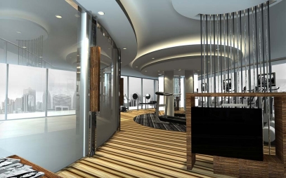 Gym Interior Design in Gurgaon Dlf City Phase 2