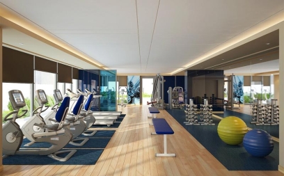 Gym Interior Design in Gurgaon Dlf City Phase 2