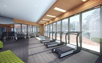 Gym Interior Design in Gurgaon Dlf City Phase 2