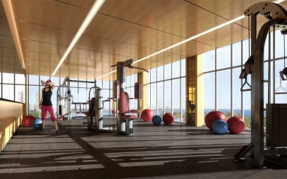 Gym Interior Design in Gurgaon Dlf City Phase 2