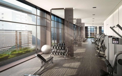 Gym Interior Design in Gurgaon Dlf City Phase 2