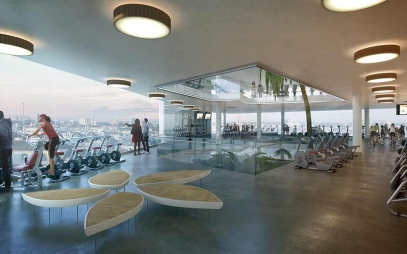 Gym Interior Design in Gurgaon Dlf City Phase 2